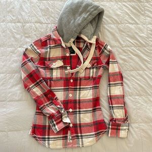 Gently used Superdry hooded button down